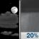 Tonight: A 20 percent chance of showers after midnight.  Mostly cloudy, with a low around 56. South southwest wind 5 to 10 mph. 