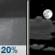 Tonight: A 20 percent chance of showers before 11pm.  Partly cloudy, with a low around 70. Calm wind becoming west northwest around 5 mph. 